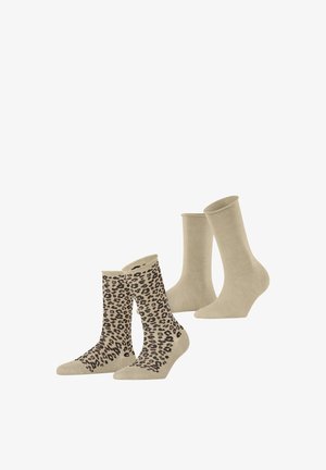 Esprit, FLOWER BLOOM 2-PACK SOCKEN - Sokken - sand mel