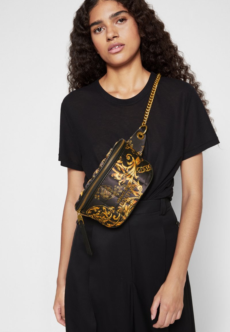 Versace Jeans Couture QUILTED BELTBAG Bum bag nero/oro/black