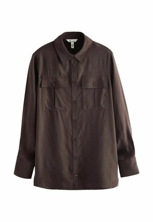 LONG SLEEVE - Skjortebluser - chocolate brown
