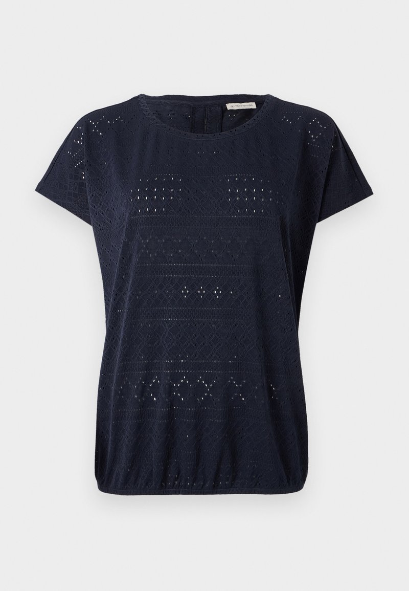 Tom Tailor T-shirt basic donkerblauw