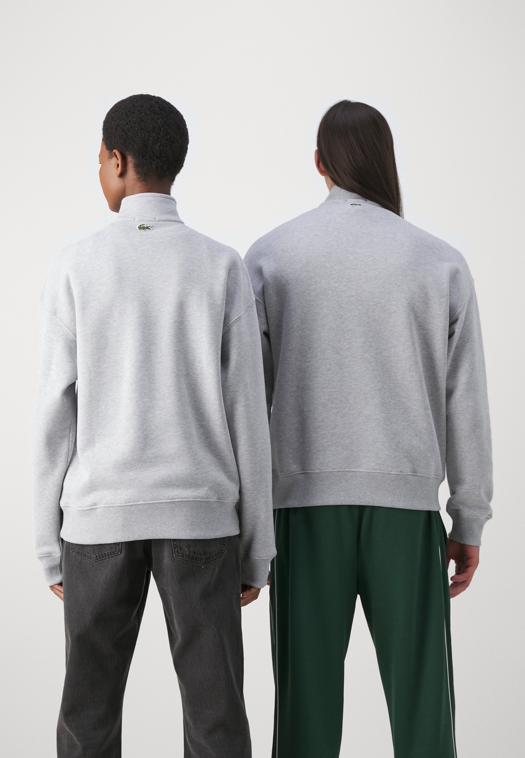 Lacoste HALFZIP HIGH UNISEX - Sweatshirt - silver chine/light grey