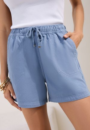 Friends Like These, REGULAR FIT - UTILITY ELASTICATED TIE WAIST SHORTS . - Shorts di jeans - blue