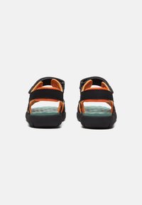 Timberland PERKINS ROW - Walking sandals - black w medium yellow