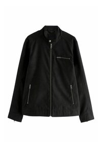 REGULAR FIT - Műbőr dzseki - black