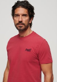 Superdry & Co VINTAGE LOGO  - Camiseta básica - cranberry crush red