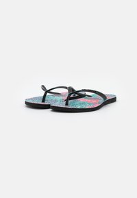 Havaianas SLIM FIT ANIMAL FLORAL - Sandálias em T - black