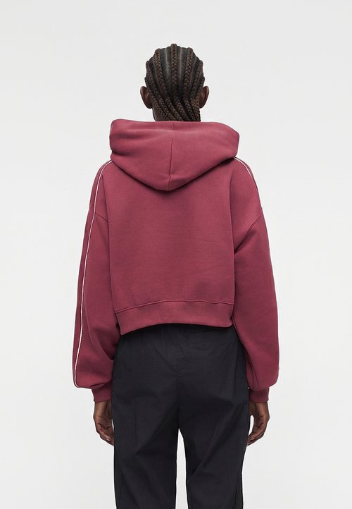 Nike Studio Fleece Medium Weight Graphic Pack Cropped Hoodie 'Pink Smoke Sail' (Women's) — foto 3