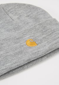 Carhartt WIP CHASE BEANIE UNISEX - Gorro - grey heather/gold