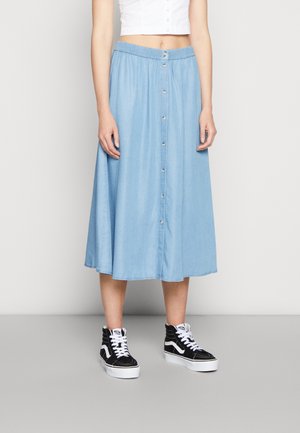 PCVILMA MIDI SKIRT - Jeansrok - light blue denim