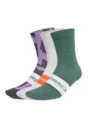 3 PACK - Sports socks - grey six   white
