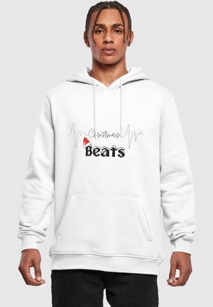 CHRISTMAS BEATS HEAVY  - Hoodie - white
