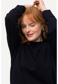 Ulla Popken STEHKRAGEN LANGARM - Maglione - dark blue
