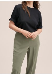 Mango Pantalon classique - light green