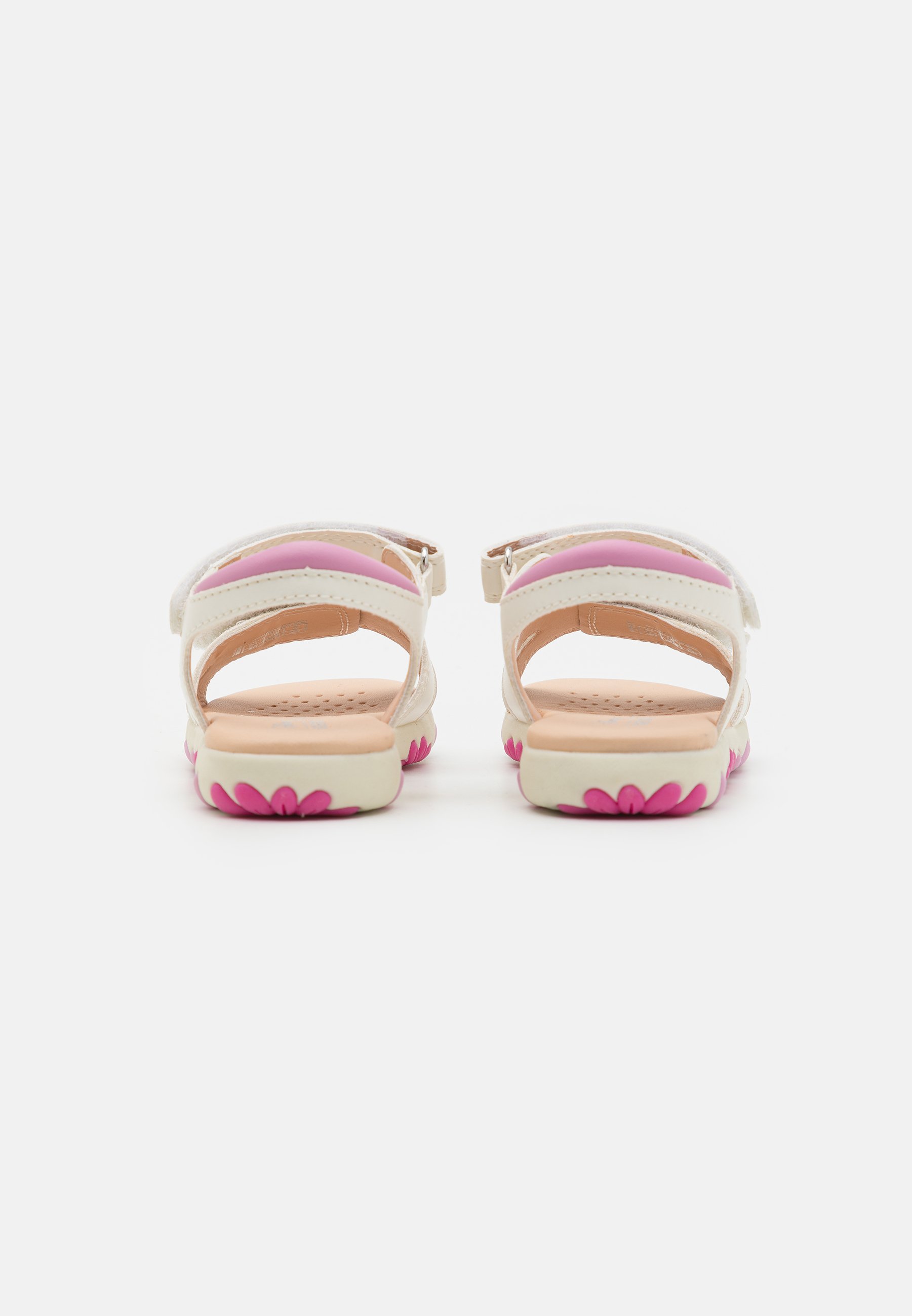 Geox HAITI GIRL - Sandals - white/dark pink/white - Zalando.co.uk