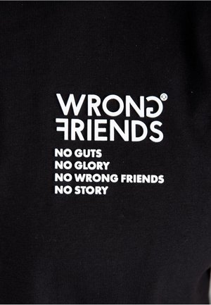 Wrong Friends NO GUTS NO GLORY - T-Shirt print - black