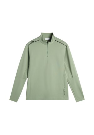 J.LINDEBERG Sports, LEON QUARTER ZIP MID LAYER - Pitkähihainen paita - hedge green