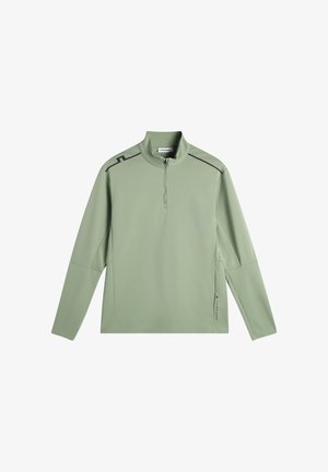 J.LINDEBERG Sports, LEON QUARTER ZIP MID LAYER - Pitkähihainen paita - hedge green