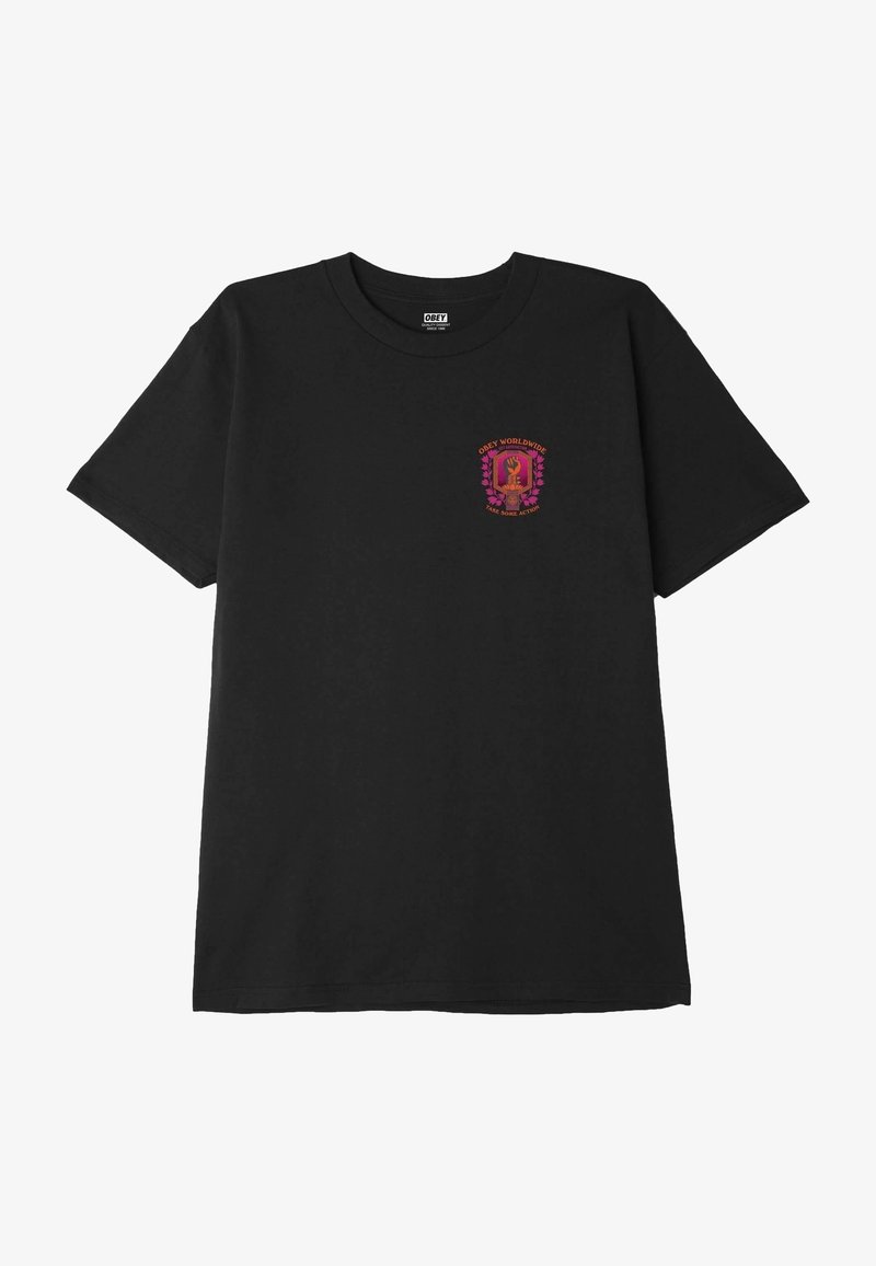 Obey Clothing GET SATISFACTION Camiseta estampada black/negro Obey Clothing GET SATISFACTION Camiseta estampada black/negro