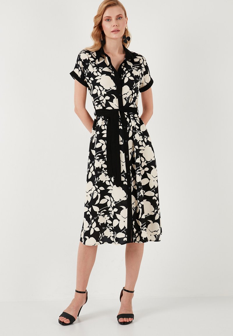 LELA REGULAR FIT - Kreklkleita - ecru black