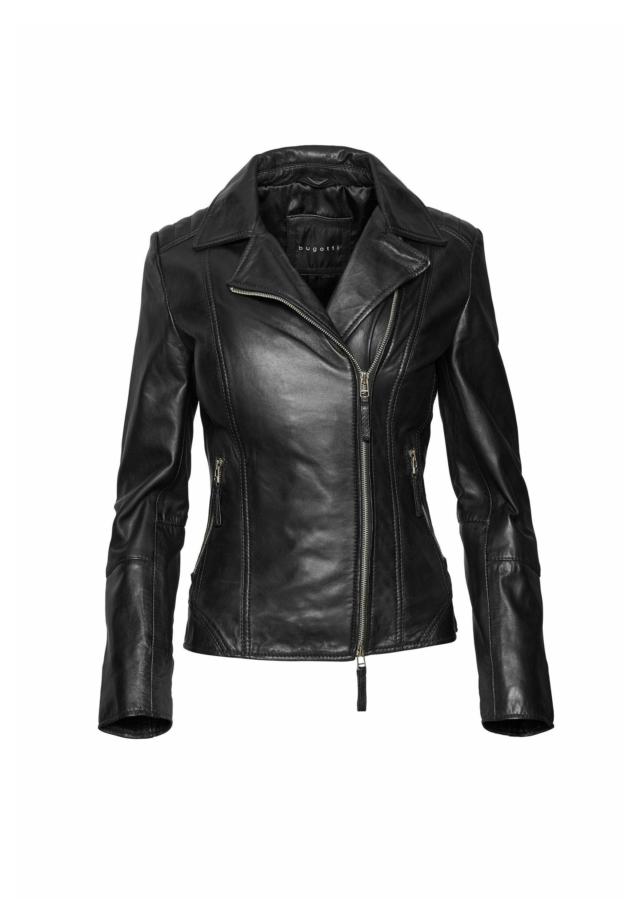 Mustang Leather jacket - black - Zalando