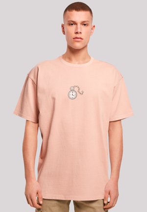 F4NT4STIC ALICE IM WUNDERLAND UHR HASE - T-Shirt print - amber