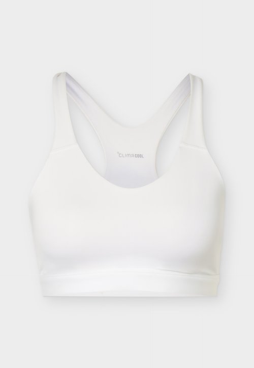 adidas OPTIME ESSENTIALS WORKOUT HIGH SUPPORT - High support sports bra - white — foto 5