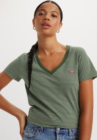 Levi's® THE PERFECT TEE V-NECK - Paprasti marškinėliai - annalise black forest