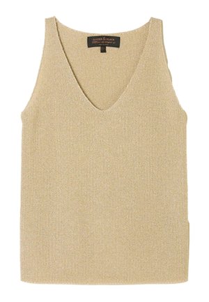 FatFace, KNIT VEST TOP - Waistcoat - gold metallic