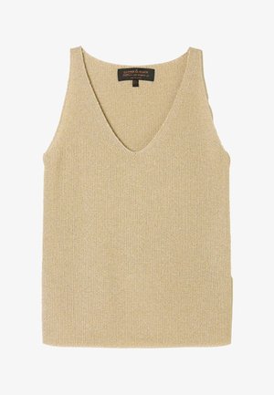 FatFace, KNIT VEST TOP - Vest - gold metallic