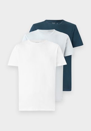 ICON 5 PACK - Tricou basic - white/blue