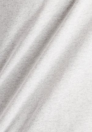 Light gray cotton fabric with a soft texture, featuring subtle speckled patterns and a smooth drape. Ideal for casual apparel.