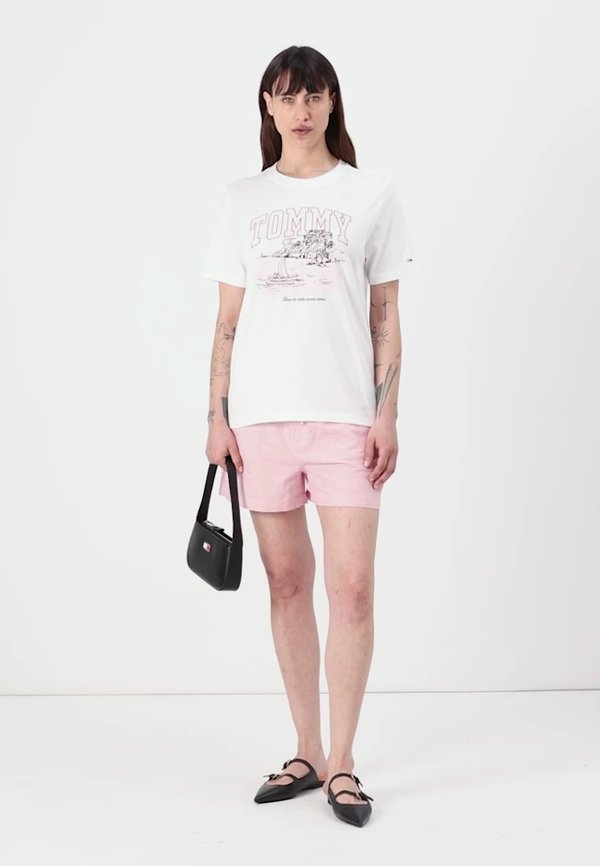 TONAL TROPICS TEE - Print T-shirt - ecru2