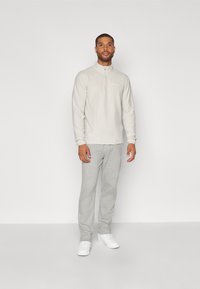 Champion HALF ZIP TOP - Suéter de forro polar - beige