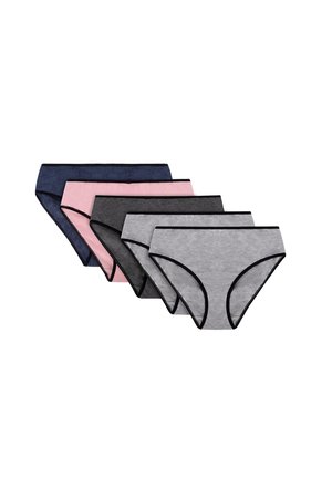 5-PACK - Slip - black elastic: grey grey graphite pink navy blue