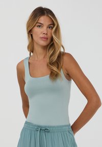 Terranova PLAIN DYED TANK - Top - verde acqua chiaro