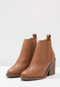 New Look Wide Fit Botines bajos - brown