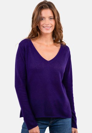 FLAVIE - Strickpullover - deep purple