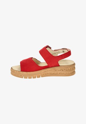 Waldläufer, WALDLÄUFER K 677001 191 069 ROT - Wedge sandals - firmino