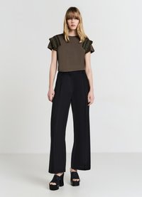 Calliope PASSAMANERIA  - T-shirt con stampa - verde militare scuro