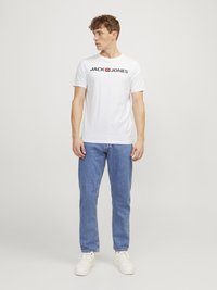 Jack & Jones - CORP LOGO 3 PK - Print T-shirt - white Thumbnail Image 1