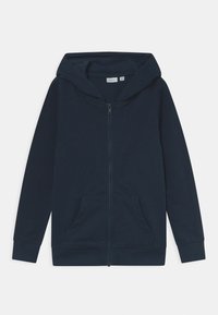 Name it NKMNESWEAT CARD HOOD - Sweatjacke - brown/braun