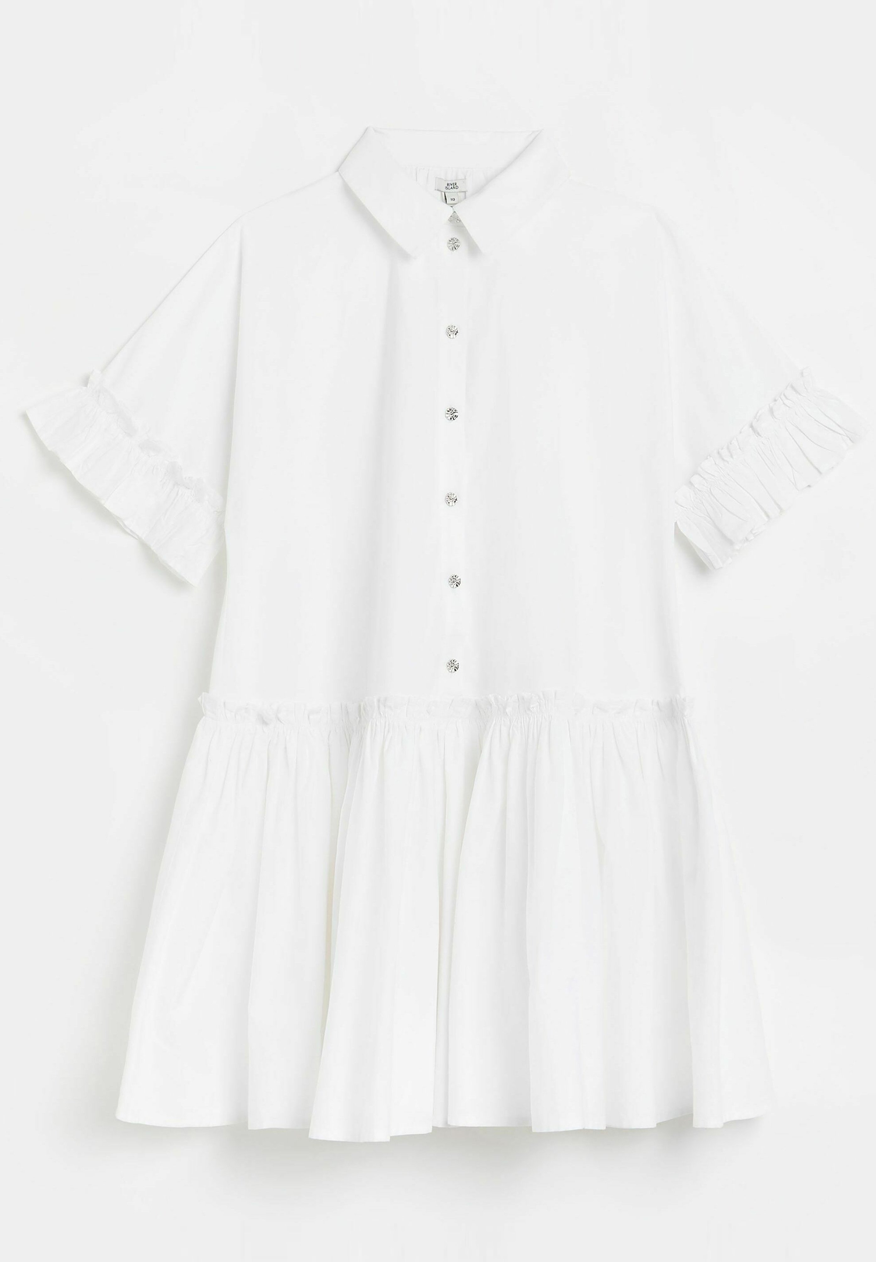River Island Shirt dress - white 