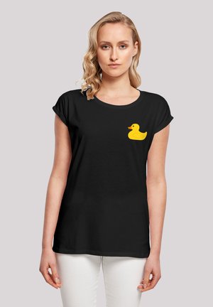YELLOW RUBBER DUCK - Print T-shirt - schwarz