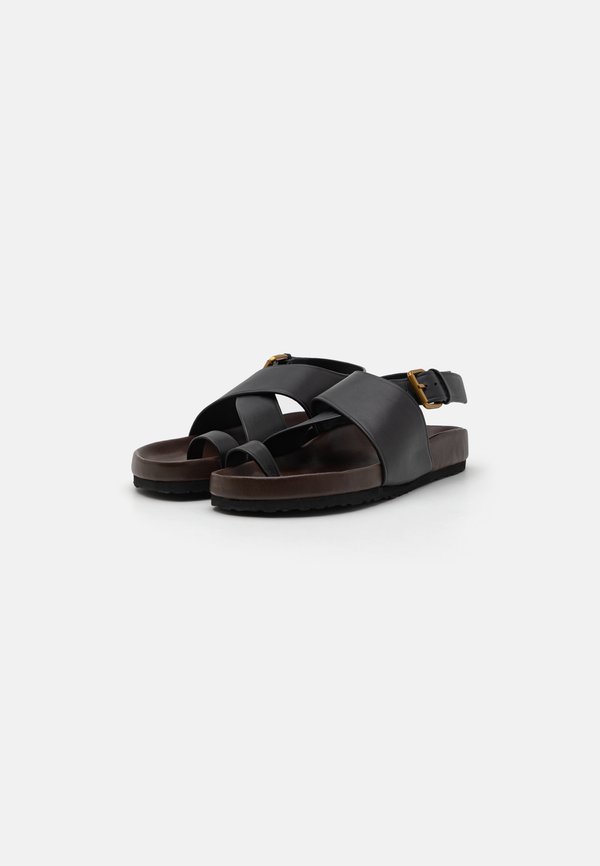 DOMANI - T-bar sandals - noir2