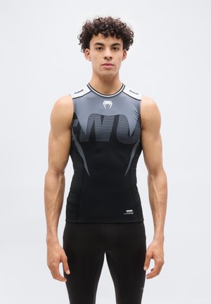 Venum RASHGUARDS SLEEVELESS - Maglietta intima - black/silver-coloured grey