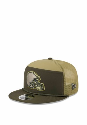 FIFTY SPLIT PANEL - SALUTE CLEVELAND - Cappellino - olive