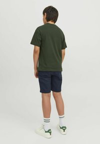 Jack & Jones Junior LEINEN - Farkkushortsit - navy blazer