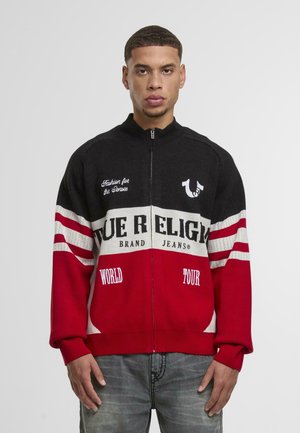 RACING RAGLAN ZIP - Zip-up sweatshirt - red