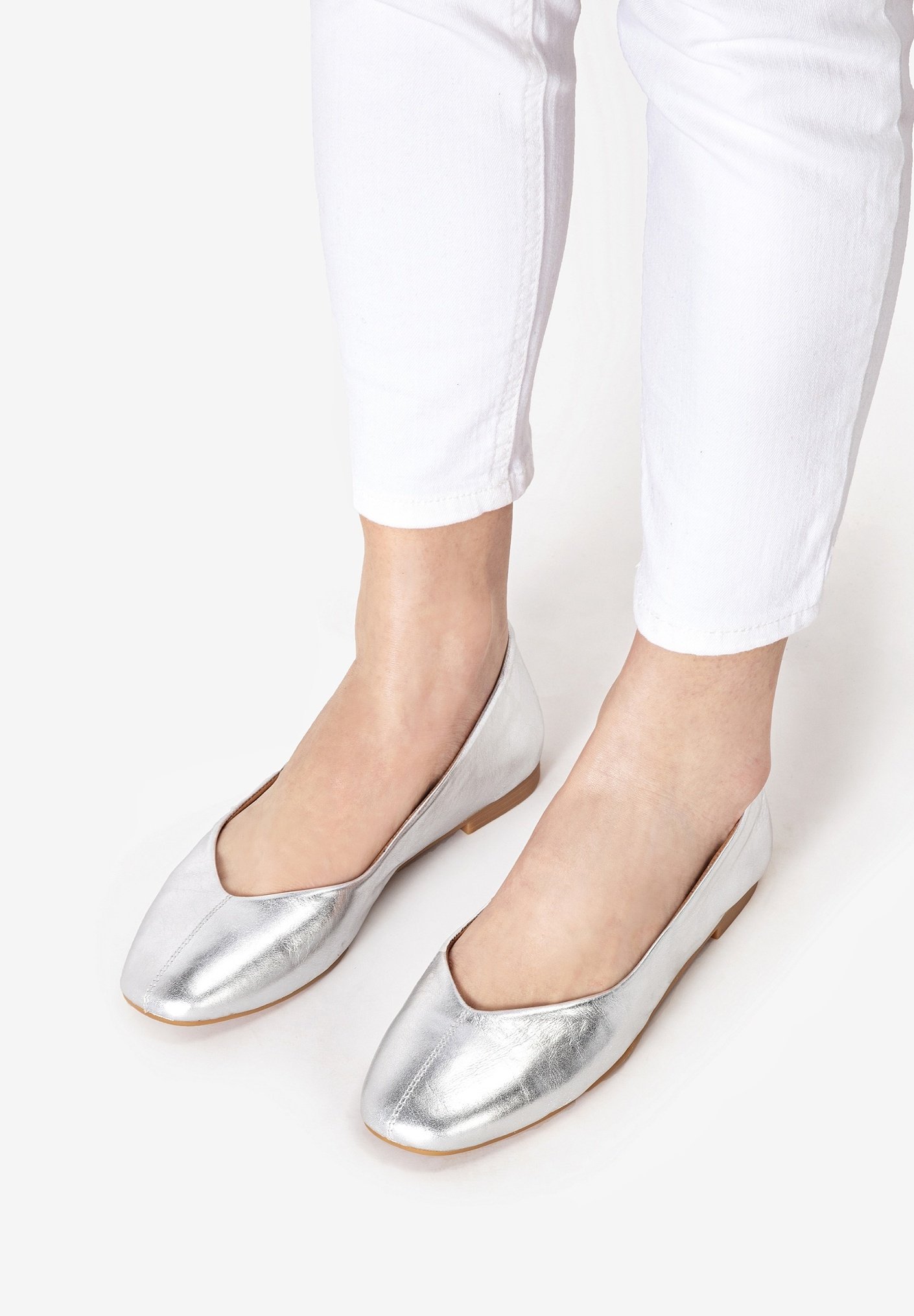 ballerine homme argenté