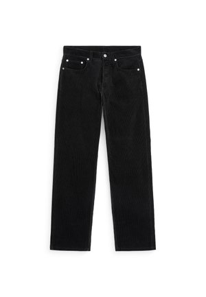 ARKET, ARKET OCEAN LOOSE STRAIGHT CORDUROY TROUSERS - Stoffhose - black